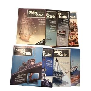 Vintage Lot 8 Ships in Scale Magazine 1983 1984 Premiere Issue Model Building